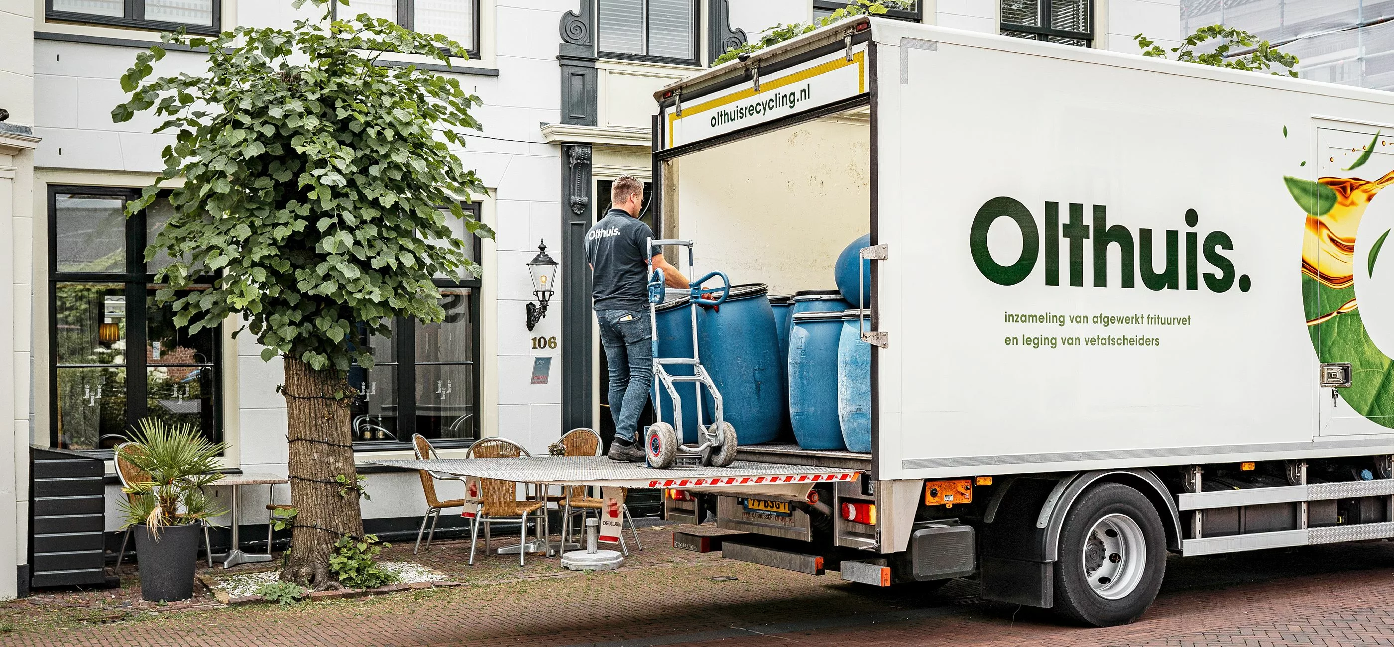 Olthuis Recycling inzameling oude frituurolie header case - ICIT